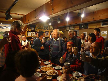 乾杯の音頭は、保勝会副会長・蓬澤太門さんの画像